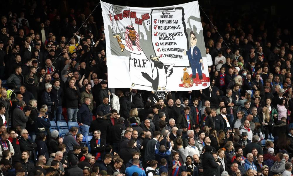 Premier League, Κρίσταλ Πάλας – Νιουκάστλ: Πανό κατά των Σαουδαράβων από οπαδούς των γηπεδούχων